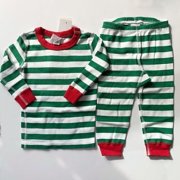 Hanna Andersson Striped Pajama Set, 18-24 Months - Picture 1 of 8